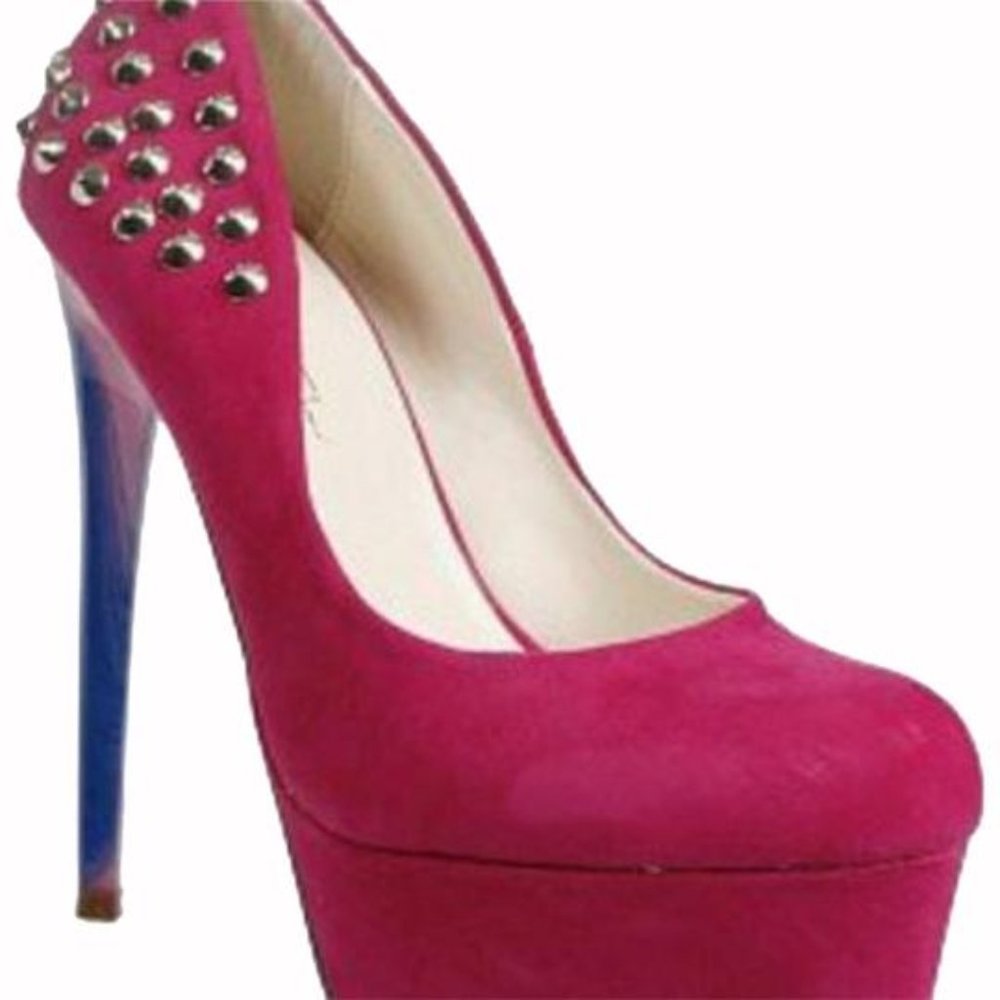 Fuchsia Women's Kary-3 Peep Toe 5.5m Pumps